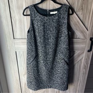 NWT - The Loft Tweed Style Shift Dress WITH POCKETS